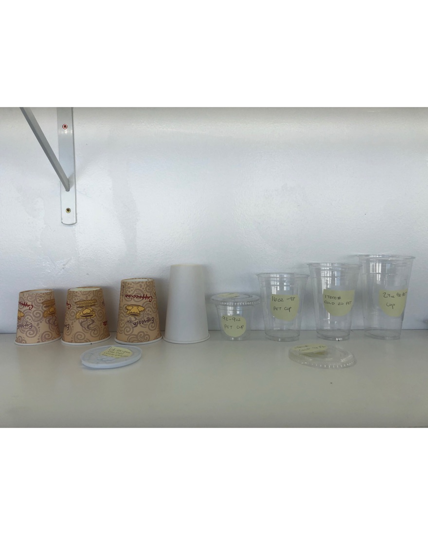Cups, Lids & Straws